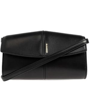 Jil Sander Wallet Con Strap - Black