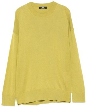 Alpha Studio Crew Neck Sweater - Yellow