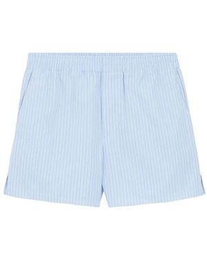 Ami Paris Stripe Shorts - Blue