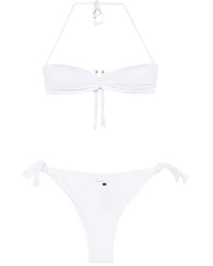 Fisico Bikini Con Dettaglio Metallico - Bianco