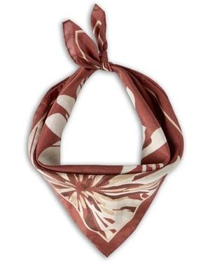 Brunello Cucinelli Floral Print Foulard - Red