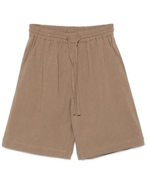 Fabiana Filippi Shorts Con Effetto Fiammato - Neutro