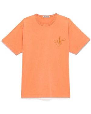 JW Anderson Ribbon Anchor T-shirt - Orange