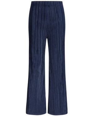 GONGDID DESIGN Flare Trousers - Blue