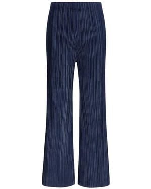GONGDID DESIGN Flare Trousers - Blue