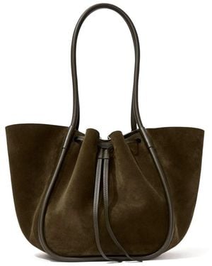 Proenza Schouler Large Ruched Tote - Marrone