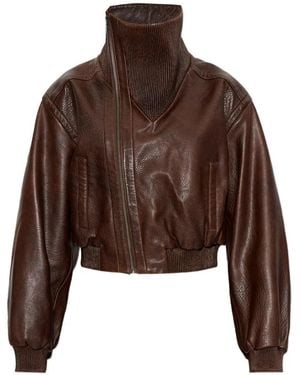 Christopher Esber Veste Lunnet En Cuir - Brown