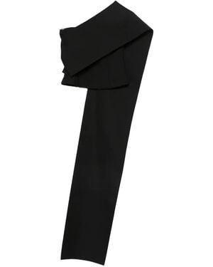 Rohe One-shoulder Cape Top - Black