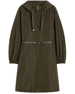 Max Mara Water-Repellent Taffeta Parka - Green