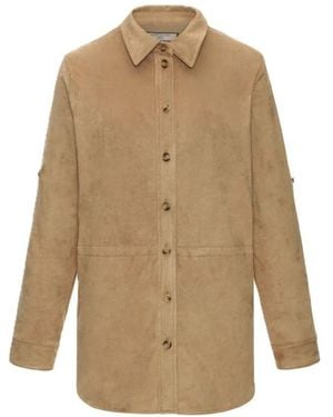 Urban Code Faux Leather Shirt - Natural