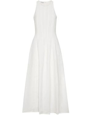 Brunello Cucinelli Sleeveless Maxi Dress - White