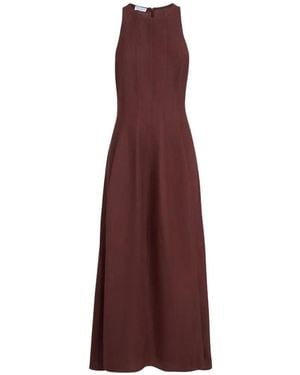 Brunello Cucinelli Viscose Eco Linen Dress - Purple