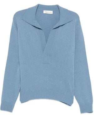 Victoria Beckham Maglia Polo - Blu