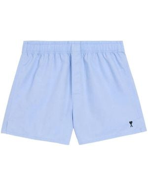 Ami Paris Stripe Shorts - Blue