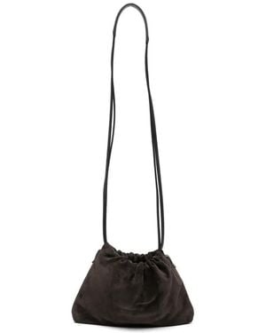 Brunello Cucinelli Borsa A Tracolla Con Coulisse - Nero
