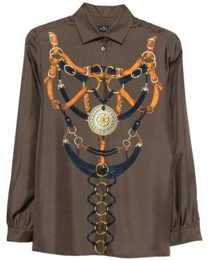 Etro Printed Shirt - Brown