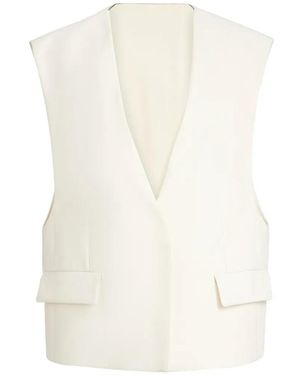 Brunello Cucinelli Sleeveless Jacket - White