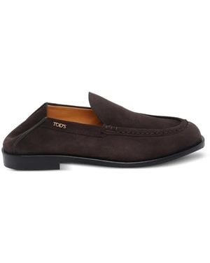 Tod's Sabot In Pelle Scamosciata - Brown