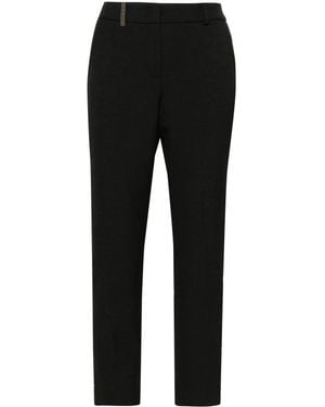 Peserico Cropped Trousers - Black