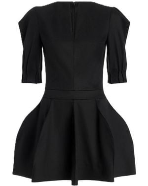 Genny Peplum Mini Dress - Black