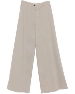 Berwich Pantalone A Gamba Larga - Bianco