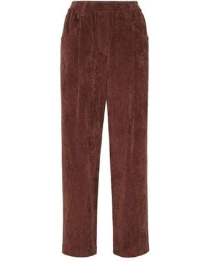Brunello Cucinelli Elasticated-Waist Corduroy Pants - Red