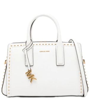 Michael Kors Laila Small Satchel - White