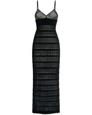 Genny Strass Knit Dress - Black