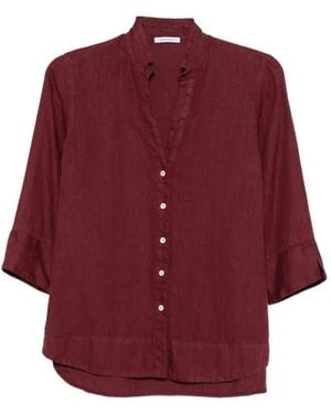 ROSSO35 Linen Shirt - Red