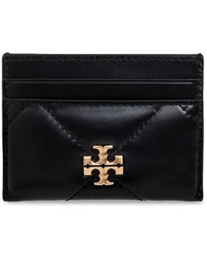 Tory Burch Kira Diamond Leather Card Case - Black