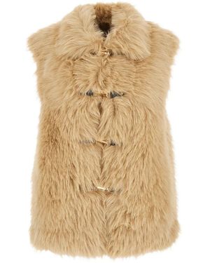 Urban Code Fau Fur Waist Coat - Natural
