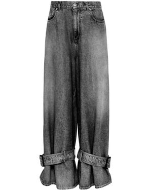 JW Anderson Buckled Jeans - Grey