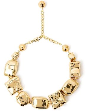 Aje. Theia Irregular Bead Necklace - Metallic