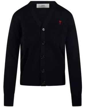 Ami Paris Adc Cardigan - Blue