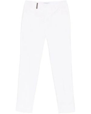 Peserico Belt-Loop Trousers - White