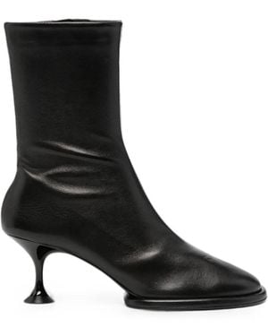 Sergio Rossi Kitten-Heel Ankle Boots - Black