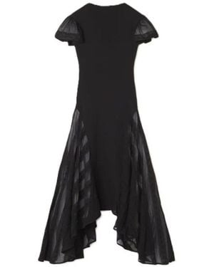Lanvin Godet-flare Dress - Black