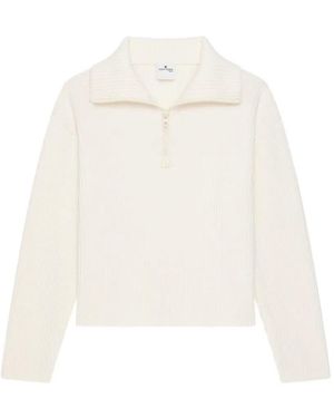 Courreges Trucker Sweater - White