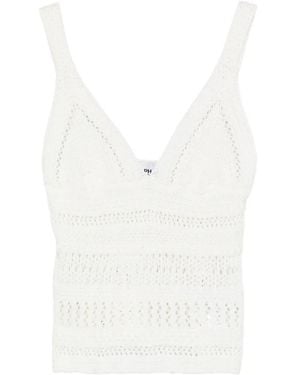 Alpha Studio Crochet Top - White