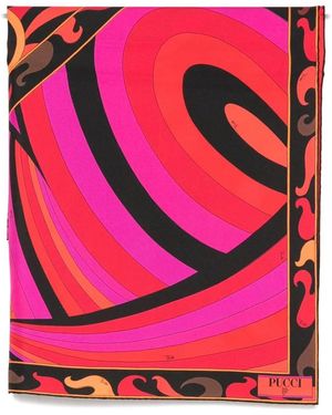 PUCCI Iride-Print Silk Scarf - Pink