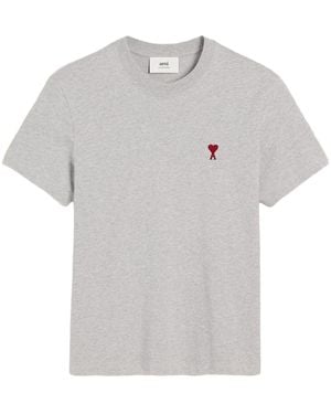 Ami Paris Red Adc T-shirt - White