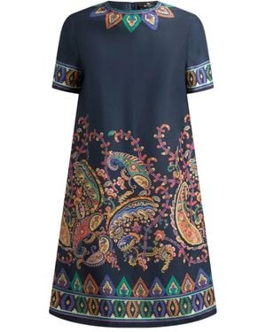 Etro Printed Dress - Blue