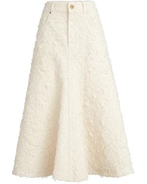 Brunello Cucinelli Midi Skirt - White