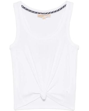 Michael Kors Canotta Con Nodo - Bianco