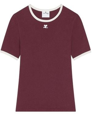 Courreges Reedition Contrast Tee - Purple