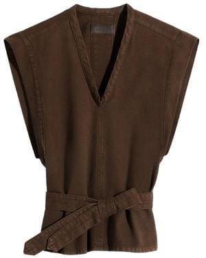 Lemaire Cotton Tank Top - Brown