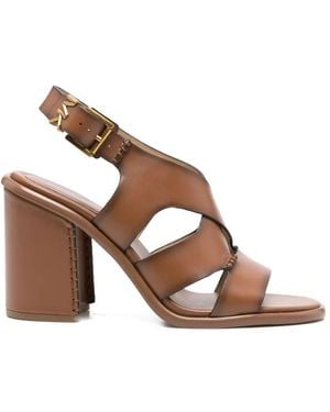 Michael Kors Raven Block Heel Sandal - Brown