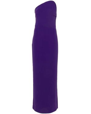 Solace London Eve Crepe Gown - Purple