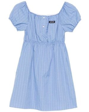 Miu Miu Boat Neck Dress - Blue