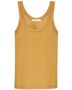 Lemaire Rib Tank Sleeveless Tank Top - Yellow